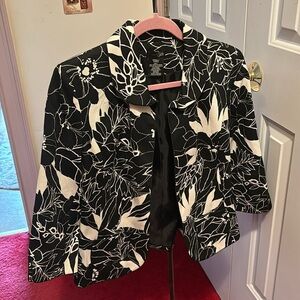 Open jacket black and white